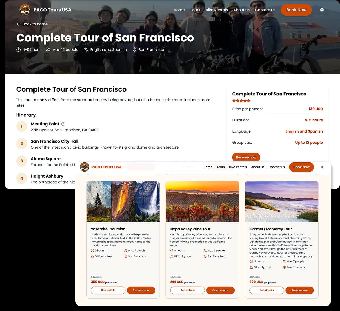 Paco's Tours USA city tour experience
