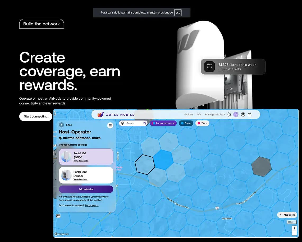 World Mobile decentralized network platform