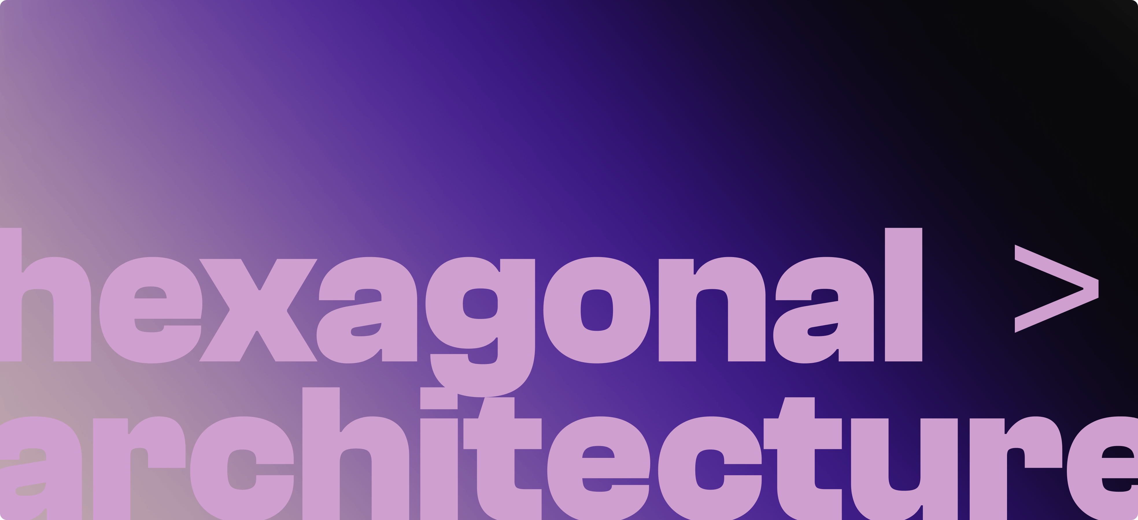 Hexagonal architecture & Domain-Driven Design background