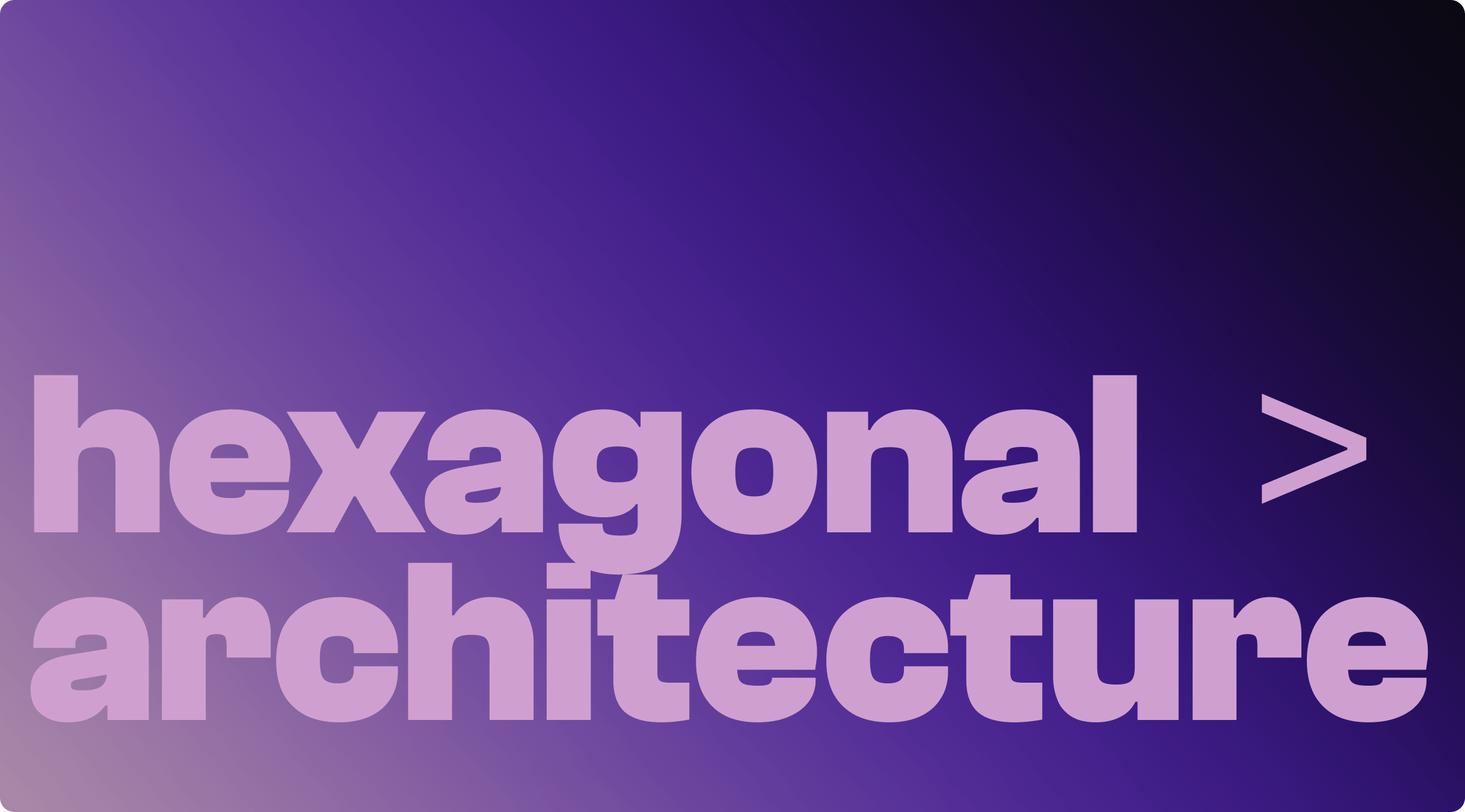 Hexagonal architecture & Domain-Driven Design background