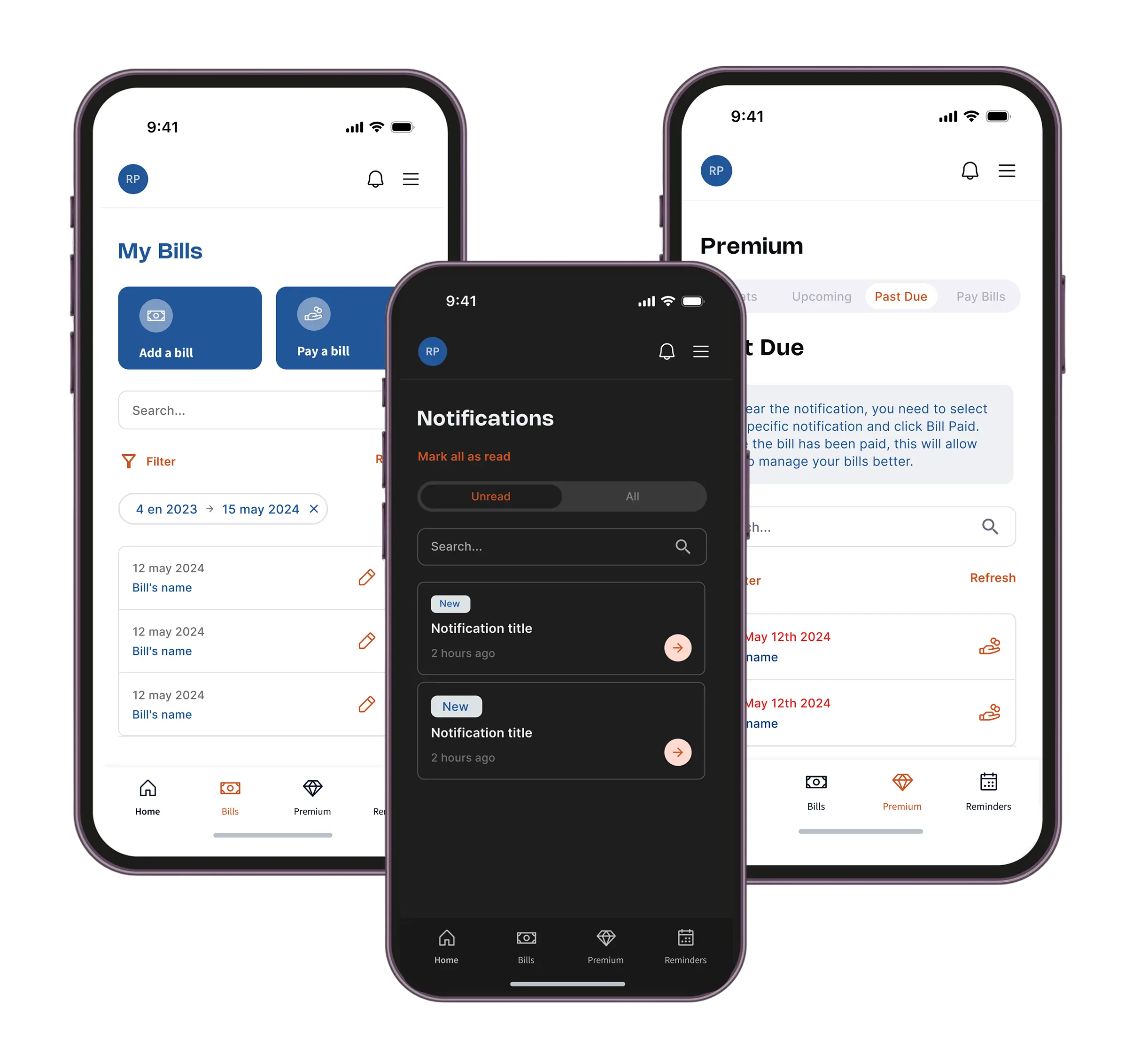 Bills Treasury financial management app